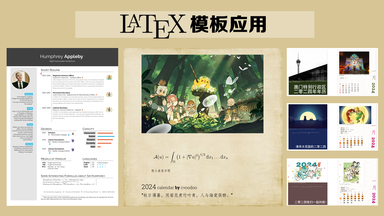 LaTeX 模板作品赏析